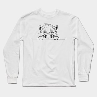 Anime Cat Girl Long Sleeve T-Shirt